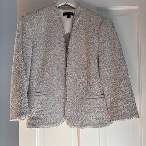 Ann Taylor Textured Gray Blazer